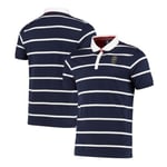 England Rugby Men's Polo (Size S) Iconic Stripe Small Crest Top - New