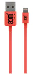 Juice USB A to Lightning 1m Charge Cable - Coral