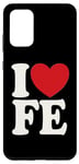 Galaxy S20+ I Love FE I Heart FE Initials Hearts Art F.E Case