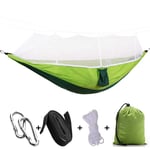 280 * 150CM Hammock with Mosquito Net Ultralight Parachute Cloth Outdoor Camping Aerial Tent Swing,C,250 * 150CM