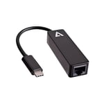 V7 V7UCRJ45-BLK-1E Adaptateur USB-C(m) vers Ethernet(f) RJ45 Noir