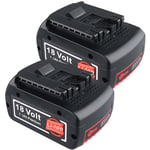 2pcs 18V 7.0 Ah Battery For Bosch BAT609 BAT610 BAT618 17618 25618-01 GSB GSR