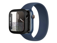 PanzerGlass - Skärmskydd för smart klocka - glas - ramfärg svart - för Apple Watch Series 7 (45 mm)