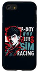 iPhone SE (2020) / 7 / 8 A Boy Who Loves Sim Racing Japanese Anime Driving Simulator Case