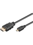 HDMI - Micro HDMI 2.0 - Skærmkabel - 3m - Sort