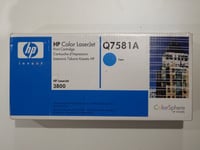 HP Q7581A 503A Cyan Toner Print Cartridge for LaserJet CP3505 3800 Genuine