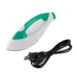Kurphy Mini Portable Electric Steam Iron Dustproof Household Flatiron Travel Temperature Control Electric Iron For Clothes - Green&white