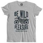 Teetown - T Shirt Homme - Wild Moto - Café Racer Rider Road Trip Scrambler Easy Burn Out - 100% Coton Bio