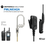 Motorola PMLN8342A 2- Wire Clear tube inLine Mic/PTT headset (R7, ION..)