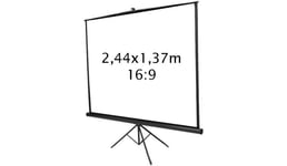 Ecran de projection Kimex trépied 2,44 x 1,37 m- Format 16:9