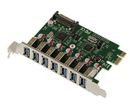 KALEA-INFORMATIQUE Carte contrôleur PCI Express PCIe vers USB 3.0 7 Ports USB3 A horizontaux avec Chipset Via VLI VL805