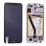 Genuine Huawei Y6 - 2018 - LCD Screen Assembly with Battery - Black - 02351WLJ