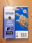 GENUINE EPSON T1578 XL Matte BLACK ink cartridge EPSON STYLUS PHOTO R3000