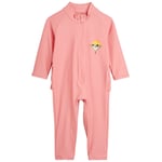 Mini Rodini Owl Frill Uv-Dräkt Rosa | Rosa | 80/86 cm