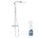 Colonne douche thermostatique Grohe Euphoria SmartControl System 310 Cube Duo + Nettoyant robinetterie Grohe GroheClean