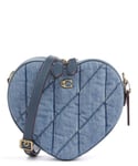 Coach Quilted Heart Crossover väska jeans