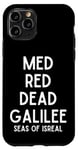 Coque pour iPhone 11 Pro Med Red Dead Galilee Sea Israël
