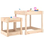 Sand Tables Sandpit and Water Table Play 2 pcs Solid Wood Pine vidaXL