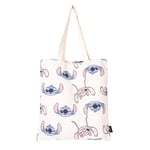 CERDÁ LIFE'S LITTLE MOMENTS Stitch Shoulder Bag - Beige - Made of 100% Cotton - 37 x 40 cm - Fabric Bag with Long Handles - Printed on the Front - Original Product Designed in Spain