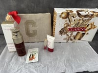 Clarins Double Serum Collection 50ml 5 Piece GIFT SET incl Beauty Flash Balm NEW