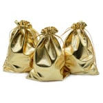 100 st Plexiglas Smyckespåsar med Gyllene Dragkedja Bröllop Julgåva Godis Chokladpåse 9x12cm