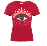 Kenzo T-Shirt Femme Rouge Logo ¿Il